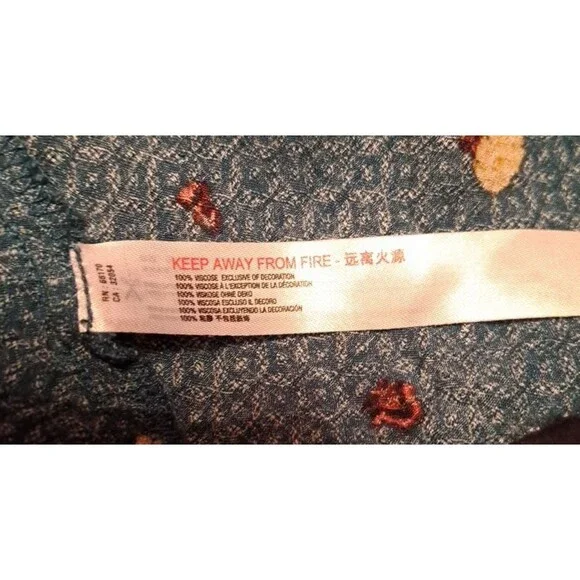 Free People Morning Song Button Front Floral Print Maxi Dress Teal Small - Picture 13 of 14